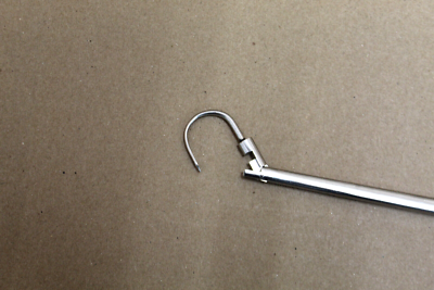 ZSi 433-142 Vaginal Miya Hook Ligature Suture Carrier Forceps for