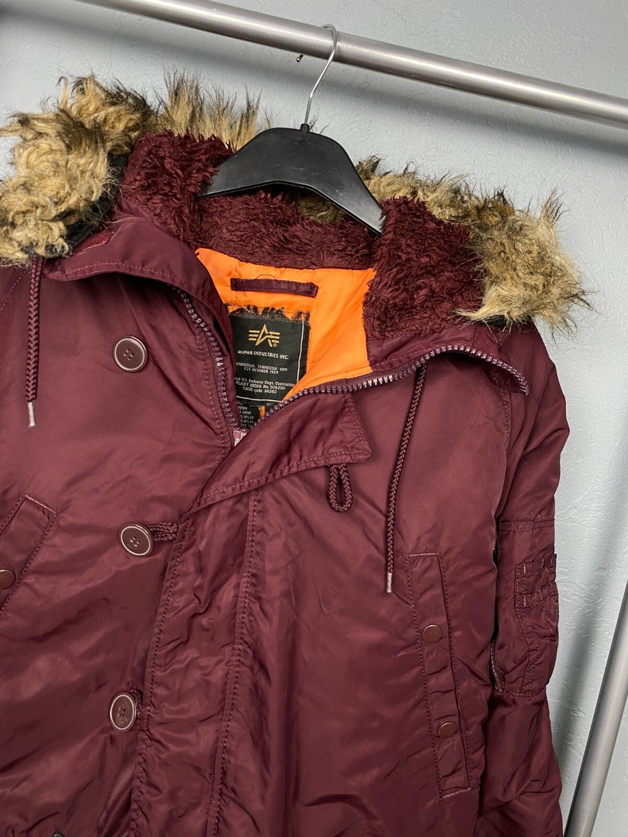 Alpha Industries N3B Vintage Mens Parka Jacket Size L | eBay