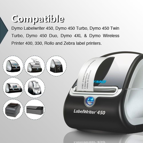DYMO LW 30256 Compatible LARGE Direct Thermal Address Labels - (50) Rolls of 300 - Picture 3 of 8
