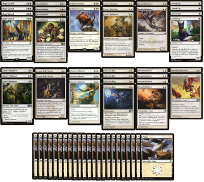 ELITE Mono White Cat Lifelink Deck - Very Strong - Modern - 60 Card - MTG  NM/M!!