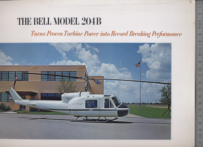 192 Helicopter Brochure Aircraft Helicopter Bell Model 4b Ebay