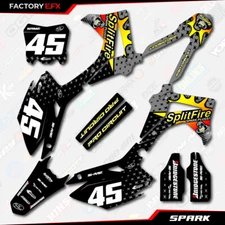 Gray Spark Racing Graphics Kit fits Honda CRF450R 13-16 Crf 450 Crf450