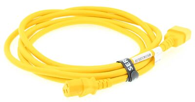 Stromkabel / PDU-Netzkabel / Power Cord - C13 zu C14 - 3m - gelb - RPC14C13YL10