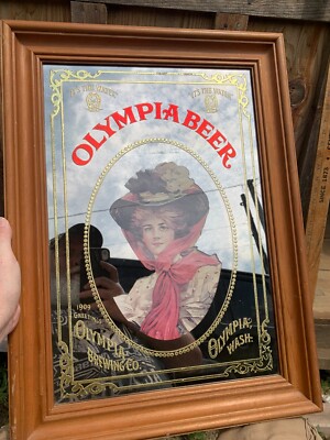 Olympia Beer パブミラー Olympia Beer Brewing Co Mirror Sign Room Man Cave ITS THE