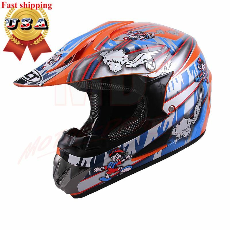DOT Youth/Kids Motorcycle Motocross Dirt Bike Helmet ATV Racing Helmets