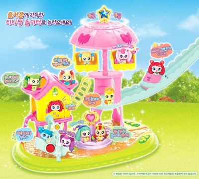 Catch Teenieping Playground Dollhouse Figure Set Toy Korea