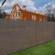 Alion Home© 6FT Privacy Fence Windscreen Mocha Brown Custom Length w/Grommets