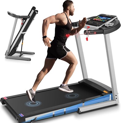 3.25HP Electric Treadmill Machine Incline Foldable Treadmill Noise Absorption~