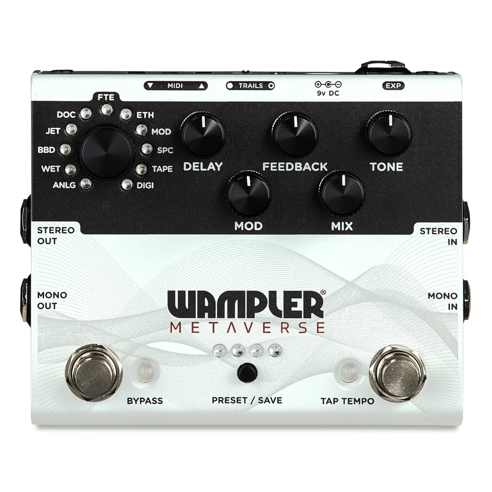 Nuevo Wampler Metaverse Multi-Delay Guitarra Efectos Pedal Guitarra Efectos Pedal Foto 2 de 4