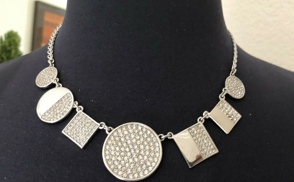 Kate Spade New York Silver Lanterns Pave Statement Necklace NWT $148 - Image 2 of 4