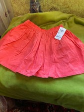 New girls OshKosh cotton corduroy orange skirt size 5; Height 42.5-45  , waist 22