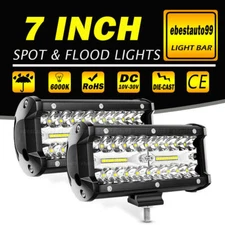 7" LED Marine Lights Pods Pontoon Boat HeadLights Spreader Docking Fishing Lamp