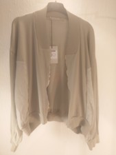 Transit Par Such Women Light Green Cotton Mix Zip Up Jacket Size 2 Uk 10 Bnw