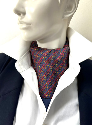 Hermes Ascot tie 100% Silk 