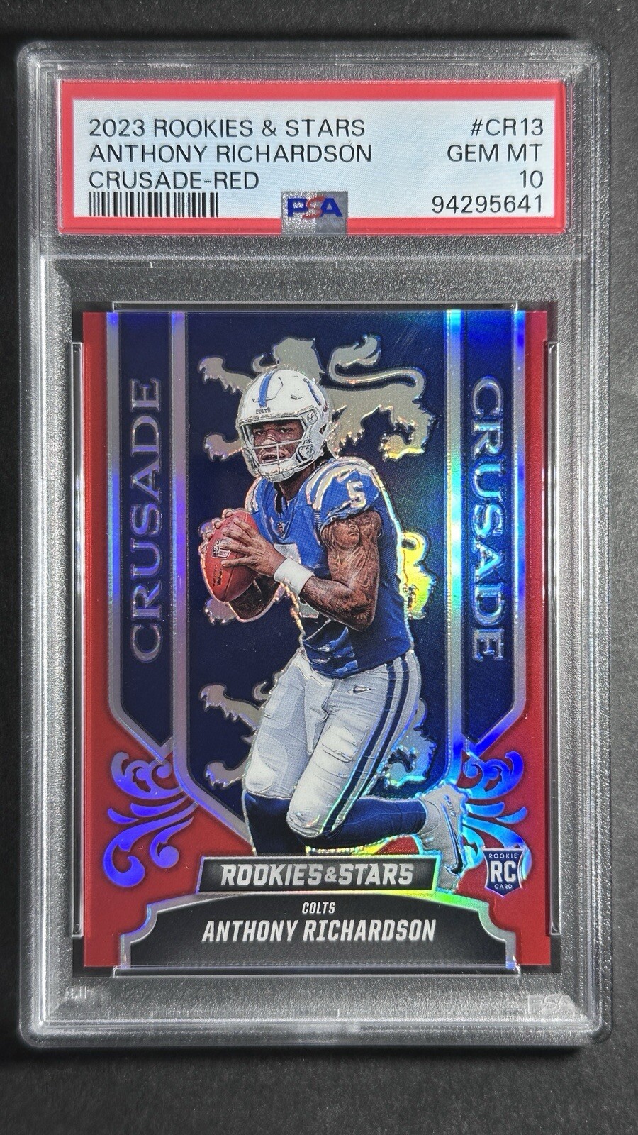 2023 Rookies & Stars Anthony Richardson Crusade Red 05/99 Jersey # PSA 10 🔥🔥🔥