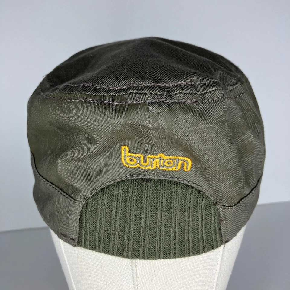Burton Verde Cadete Botón Naranja Logo Botón Sombrero Para Mujer Talla Única Pequeña Foto 3 de 4