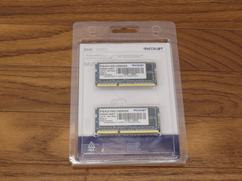PATRIOT MAC SERIES 16GB "2x8GB" DDR3-MAC Laptop Memory Kit PS001067 - Image 2 of 2