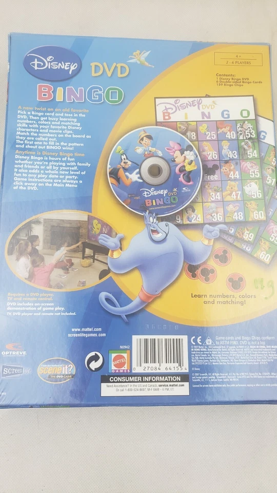 Disney DVD Bingo From The Makers Of Scene It Mattel 2007, Mickey Mouse Lion King - Image 2 of 3
