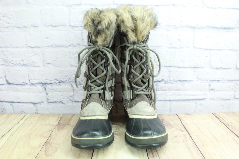 Botas de invierno Sorel para mujer Joan of Arctic impermeables forradas de piel de oveja definitivas 9 Foto 3 de 4