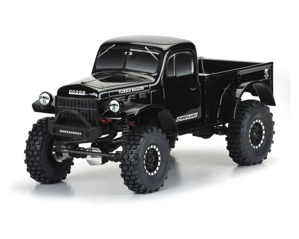 Pro-Line 1946 Dodge Power Wagon 12.3" Tough-Color Rock Crawler Body (Black) - Image 2 of 2