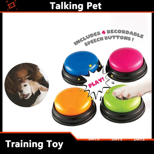 Communication Cats Dogs Talking Pet Starter Recordable Sound Button ...