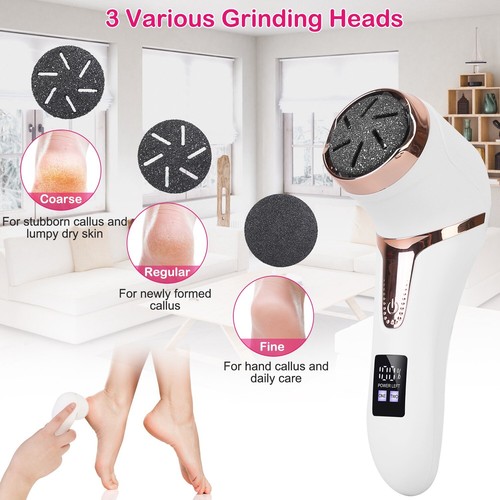 17 in 1 Pro Electric Foot Grinder File Callus Dead Skin Remover Pedicure Tool - Picture 6 of 12