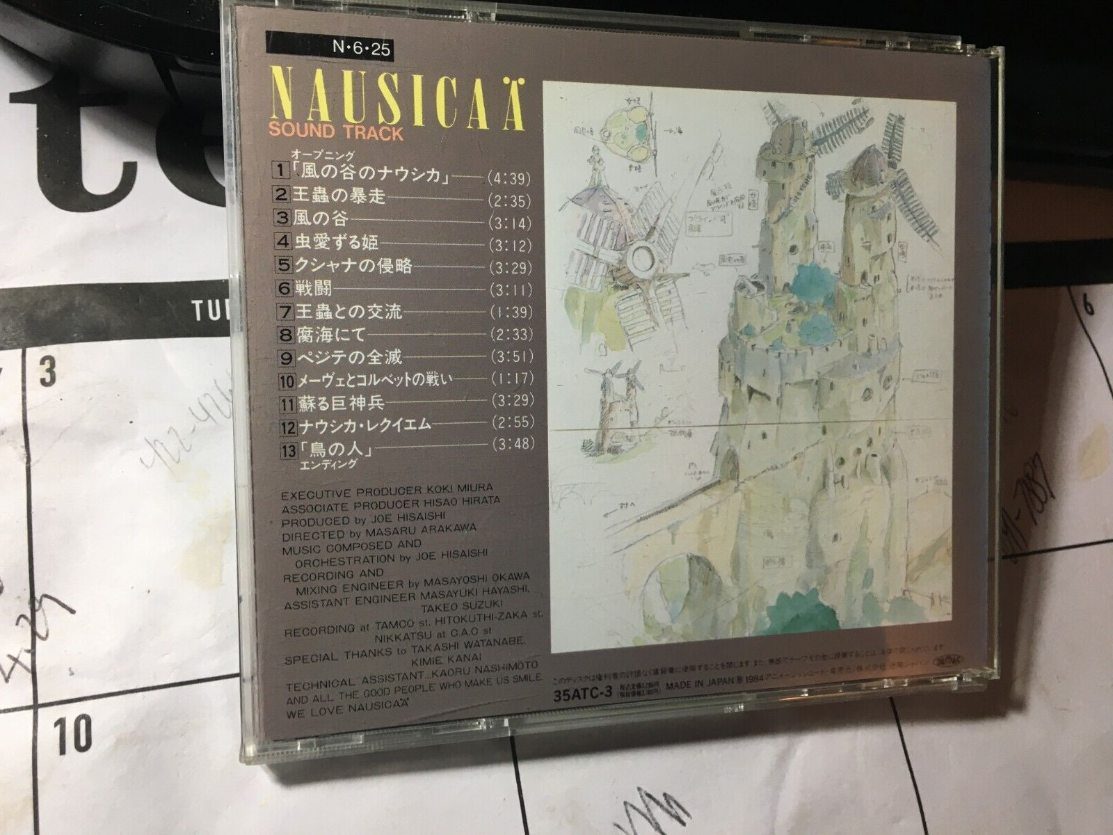 Nausicaa Sound Track By Joe Hisaishi T J C Orchestra Japan Cd No Obi 35atc 3 Ebay