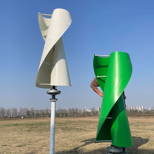 2000W 24V 48V 96V Vertikale Windkraftanlage Helix Windturbine, Hybrid Ladergler - Bild 11 von 26