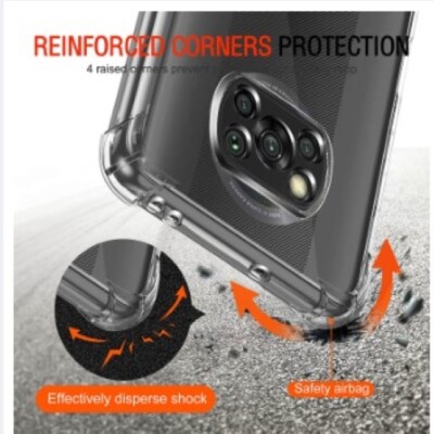 Xiaomi POCO X3 Pro Back Cover Shockproof Transparent Soft TPU Silicone Protector