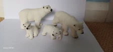 Schleich polar bears 14357, 14358, 14359 and 14660, all retired 
