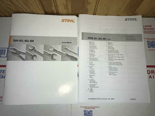 021, 023, 025 STIHL Chainsaw Service Workshop Repair & Illustrated Parts Manual