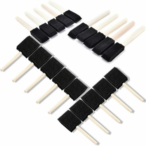 Lot de 3 Pinceaux n°4, 10, 16 et une brosse plate n°8 LEFRANC BOURGEOIS