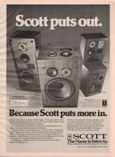 Scott  - Speakers - Original Magazine Ad - 1979