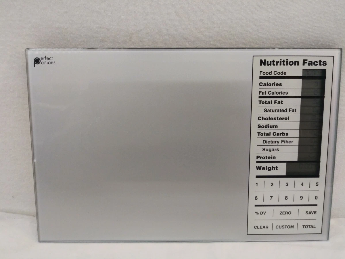 Custom digital nutrition food scale