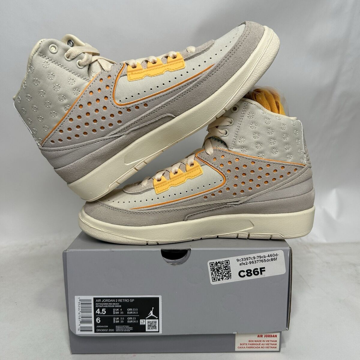 Nike Air Jordan 2 Retro SP X Union LA “Rattan” DN3802-200 Nike Air Jordan 2 Retro SP X Union LA “Rattan” DN3802-200