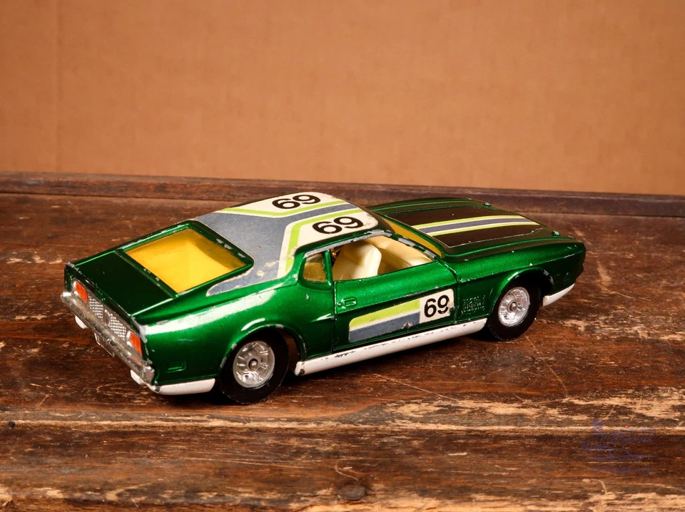 Corgi Toys Whizzwheels 329 Ford Mustang Mach 1 grün met. vintage diecast - Bild 3 von 4