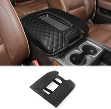 Hoolcar Armrest Pad Cover Center Console Lid for 2014-2017 Black