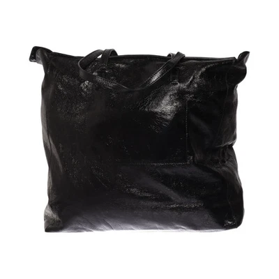Massimo Dutti, Handtasche, Unisex (Erwachsene), Leder, Schwarz, Einfarbig #wS3 - Bild 1 von 4