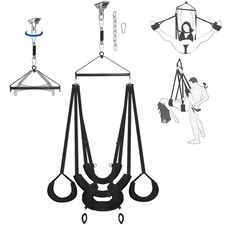 360 Spinning BDSM Sex Swing for Couples - Adjustable Padded Comfort Fun