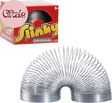 The Original Slinky Walking Spring Toy, 2.75-Inch Diameter Metal Slinky, Fidget