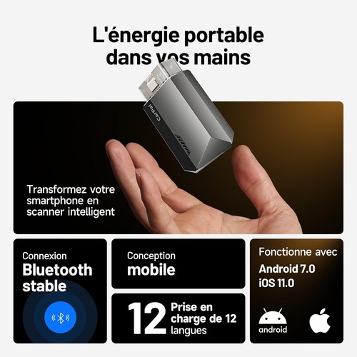 Scanner OBD2 Diagnostic Auto TOPDON Carpal-A Bluetooth Tous Systèmes - Photo 4/10