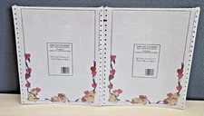 2 VTG Computer Printer Paper Stationary Bears with Hearts 100 Sheets Laser Cut