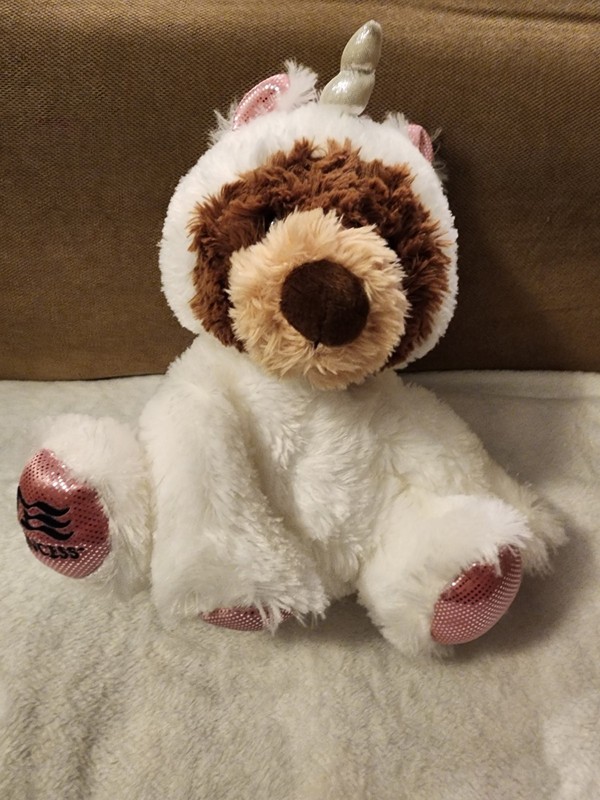 Princess Cruises Aurora Plush Teddy Bear in Unicorn Costume 9" Stuffed Animal