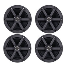 JVC 6.5" 100 Watt Max Power 2-Way Marine Black Speaker QTY 4  Bulk Packaging 