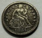 1851 O SEATED LIBERTY DIME SILVER U.S. COIN * GET WHAT U C * SHIPS FREE