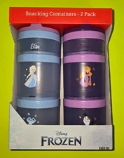 Disney Frozen Whiskware Snacking Containers 2 Pack Featuring Elsa and Anna