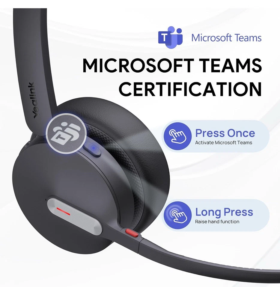 Yealink BH70 MS TEAMS Bluetooth Wireless Mono Headset with BT51 USB-A - Image 4 of 4