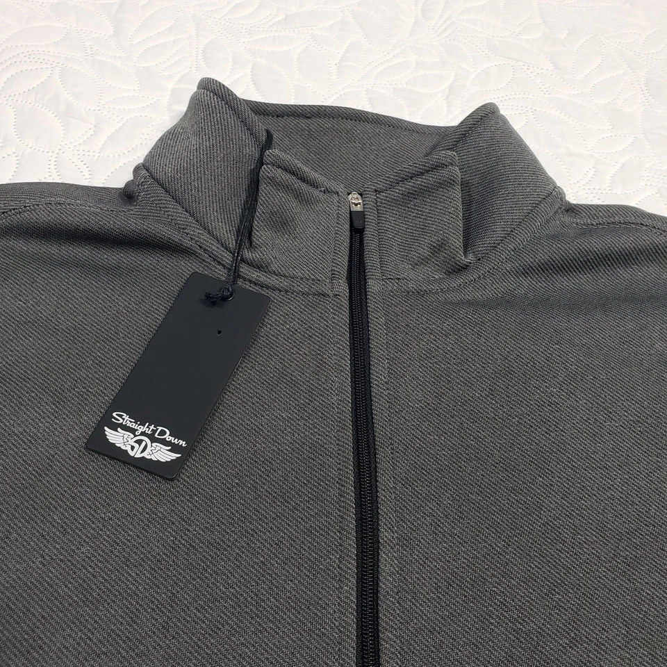 Nuevo con etiquetas Suéter Pullover Grant 1/4 Cremallera Para Hombre Mediano 'Negro' Gris Golf Foto 4 de 4