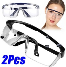 Safety Glasses Clear Anti-Fog & Anti-Scratch Work Lab Goggles Eye Protection UK