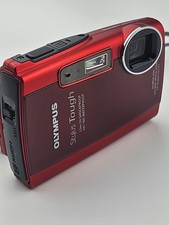 Olympus Stylus Tough-3000 12MP Digital Camera Red - Works - Charger 2GB SD